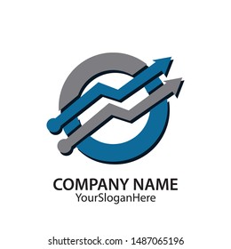 growth business logo vector image