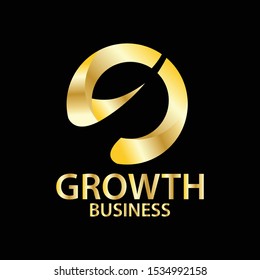 growth business logo vector image
