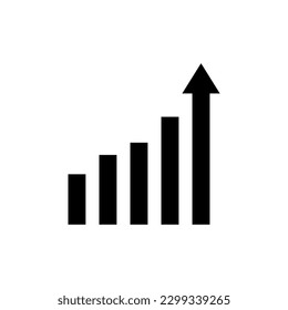 growth of business vector icon illustration on white background..eps