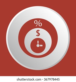 growth of business.Icon, vector illustration. Flat design style