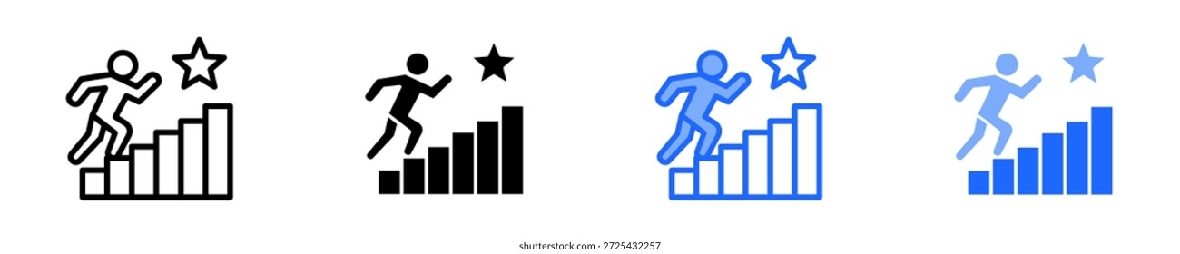 Growth Challenges  Icon Set Multiple Style Collection
