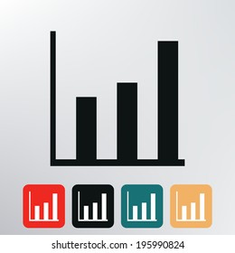 Growth chart icon.