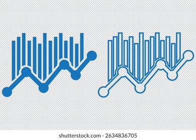 ícone do gráfico de crescimento, Análise de barra de gráfico de dados de negócios, Gráfico de ícone de diagrama de barras Relatório de negócios Símbolo de análise de mercado, Gráfico de barra de crescimento com colunas EPS 10