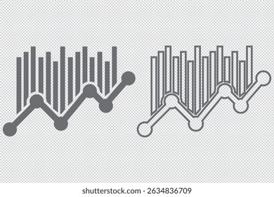 growth chart icon, Business data graph bar analysis, Bar Diagram Icon Chart Business Report Market Analysis Symbol Vector, Growth bar chart with columns EPS 10