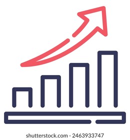 Growth Chart icon can be used for web, app, infographic, etc