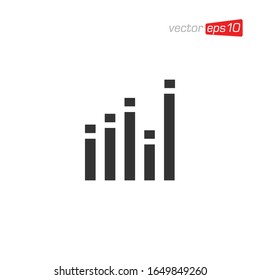 Growth Chart Icon Logo Design Vector