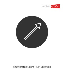 Growth Chart Icon Logo Design Vector