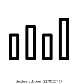growth chart icon or logo isolated sign symbol vector illustration - high quality black style vector icons