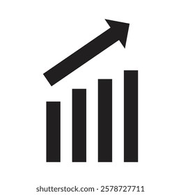 Growth Chart icon Thin line art collection
