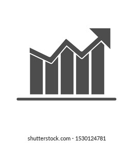 Growth Chart Icon vector design