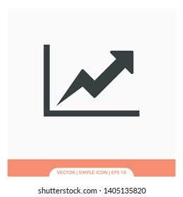 Growth Chart Icon Vector Illustration