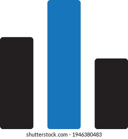 Growth chart icon (Vector illustration)
