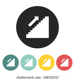 Growth chart icon.Vector illustration.