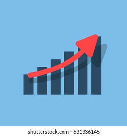 Ilustración del gráfico de crecimiento
