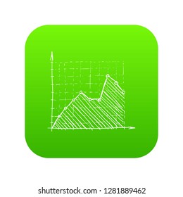 Growth chart infographics. Hand drawn illustration of growth chart vector infographics for web
