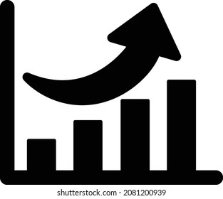 Growth chart Isolated Vector icon which can easily modify or edit

