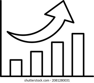 Growth chart Isolated Vector icon which can easily modify or edit

