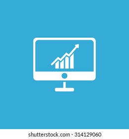 growth chart screen  icon