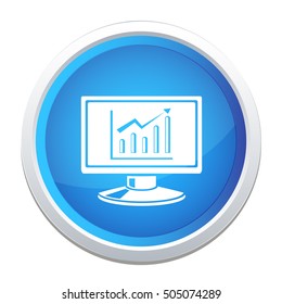 growth chart screen icon