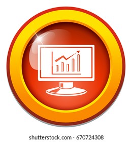 growth chart screen icon