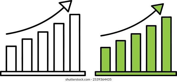 Wachstumsdiagramm, Aufwärtstrend, Fortschritt, Erfolg, Zunahme, Daten, Visualisierung, Geschäft, Statistik, Analyse