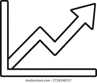 Growth chart with upward trend a visual representation of positive progress