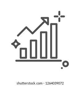 Growth Chart Vector Icon