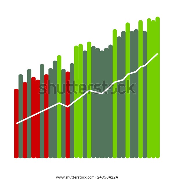 Growth Chart Vector Illustration Stock Vector Royalty Free 249584224 Shutterstock 4915