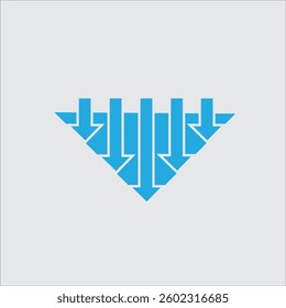 growth chart vector illustration down