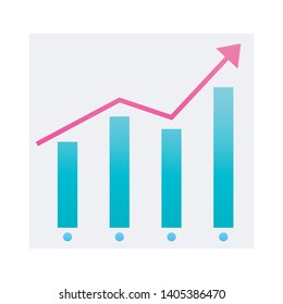 growth chart,graph. business finance. vector illustration