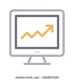 growth colour line vector icon