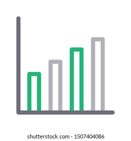 growth colour line vector icon