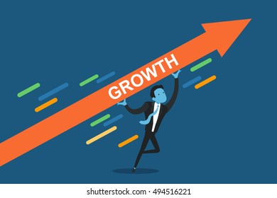 Growth. Concept business illustration.
