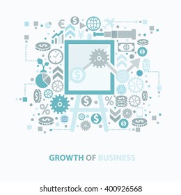 
Growth concept design on clean background,vector