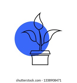 Growth concept icon - tree vector icon