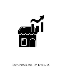 growth concept line icon. Simple element illustration. growth concept outline symbol design.