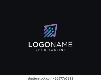 Concepto creativo del logotipo del crecimiento. Vector moderno del diseño del logotipo