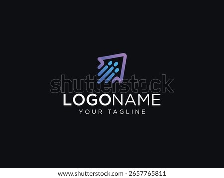 Growth creative logo concept.Modern logo design vector