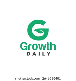 Growth Daily Logo Vector Natural
