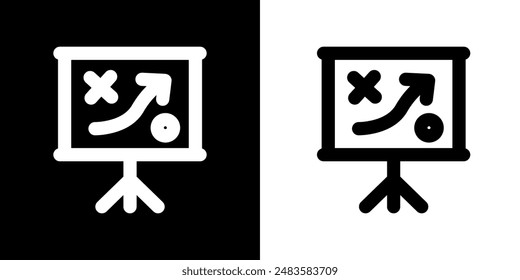 Icono de datos de crecimiento. Icono de negocio. Objetivo. Equipo de trabajo. Gráfico. Icono negro. Silueta.