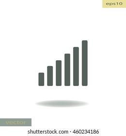 Growth diagram,vector icon