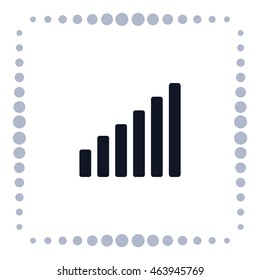Growth diagram,vector icon
