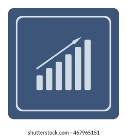 Growth diagram,vector icon