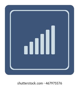 Growth diagram,vector icon