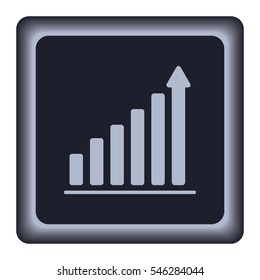 Growth diagram,vector icon