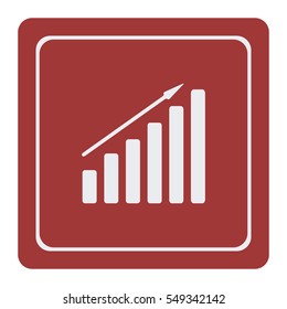 Growth diagram,vector icon