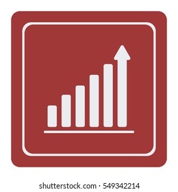 Growth diagram,vector icon