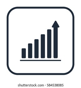 Growth diagram,vector icon