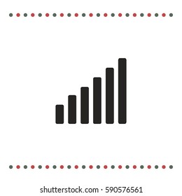 Growth diagram,vector icon