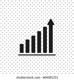 Growth diagram,vector icon